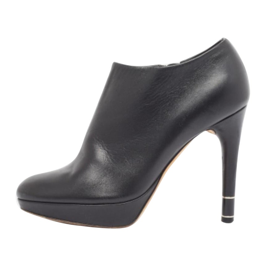 Dior Botines Plataforma Piel Negro Talla 37