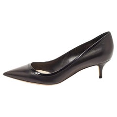 Dior Black Leather Pointed Toe Pumps Size 40