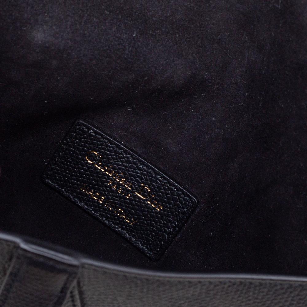 Dior Black Leather Saddle Belt Bag 3