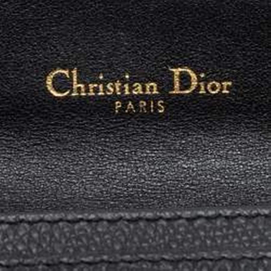 Dior Black Leather Saddle Card Holder 5