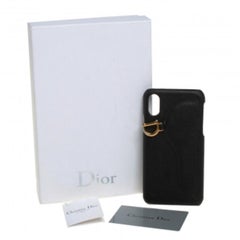 Dior Black Leather Saddle iPhone X Case