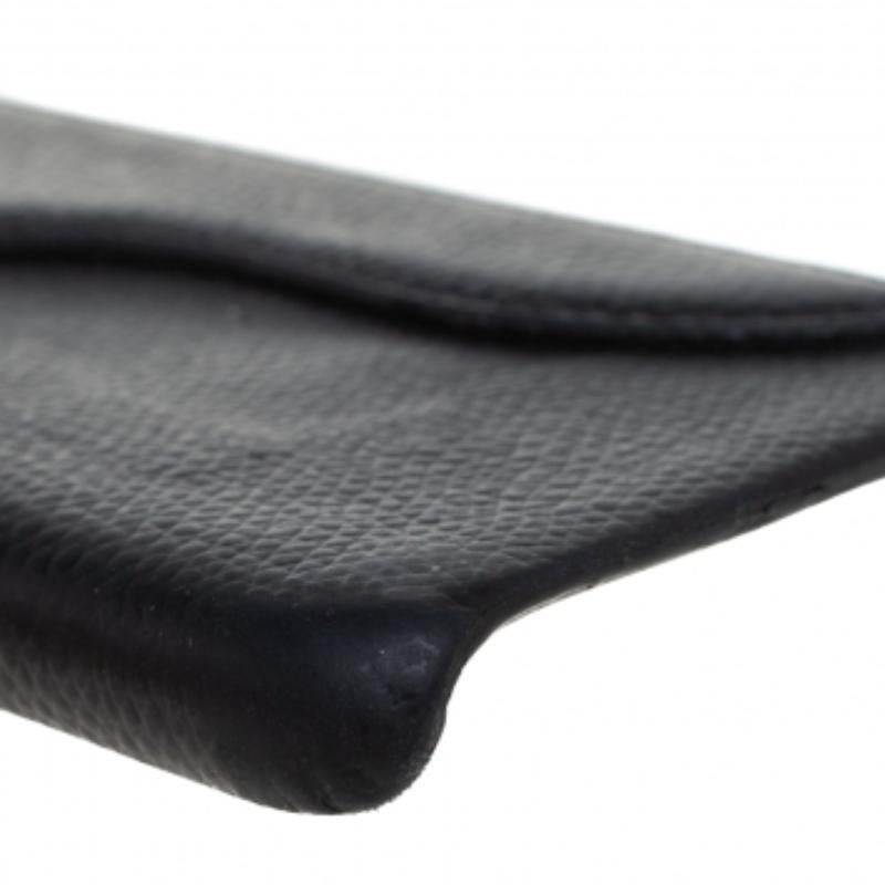 Custodia per iPhone X Dior in pelle nera Saddle In condizioni discrete in vendita a Dubai, Al Qouz 2