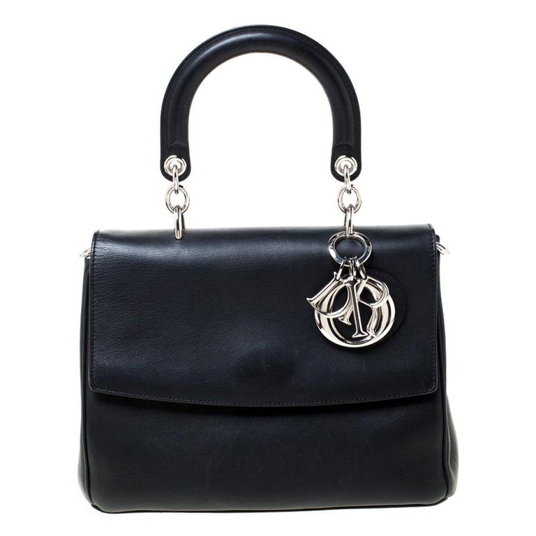 Dior Black Leather Small Be Flap Bag