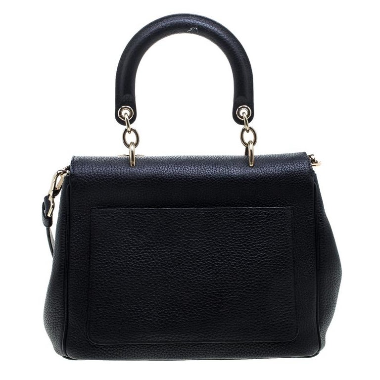 Dior Black Leather Small Be Dior Shoulder Bag at 1stDibs