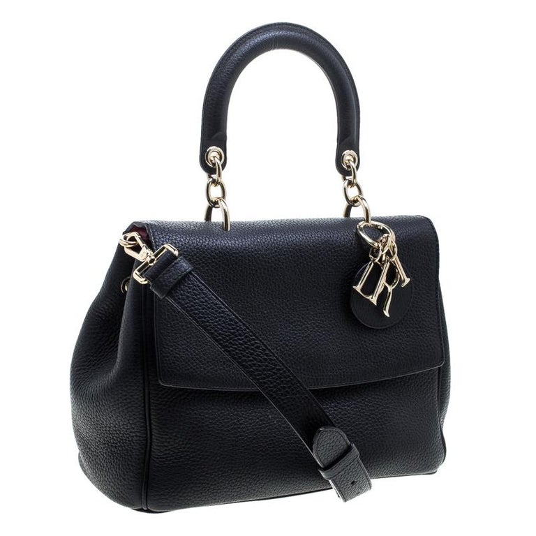 Dior Black Leather Small Be Dior Shoulder Bag For Sale at 1stdibs