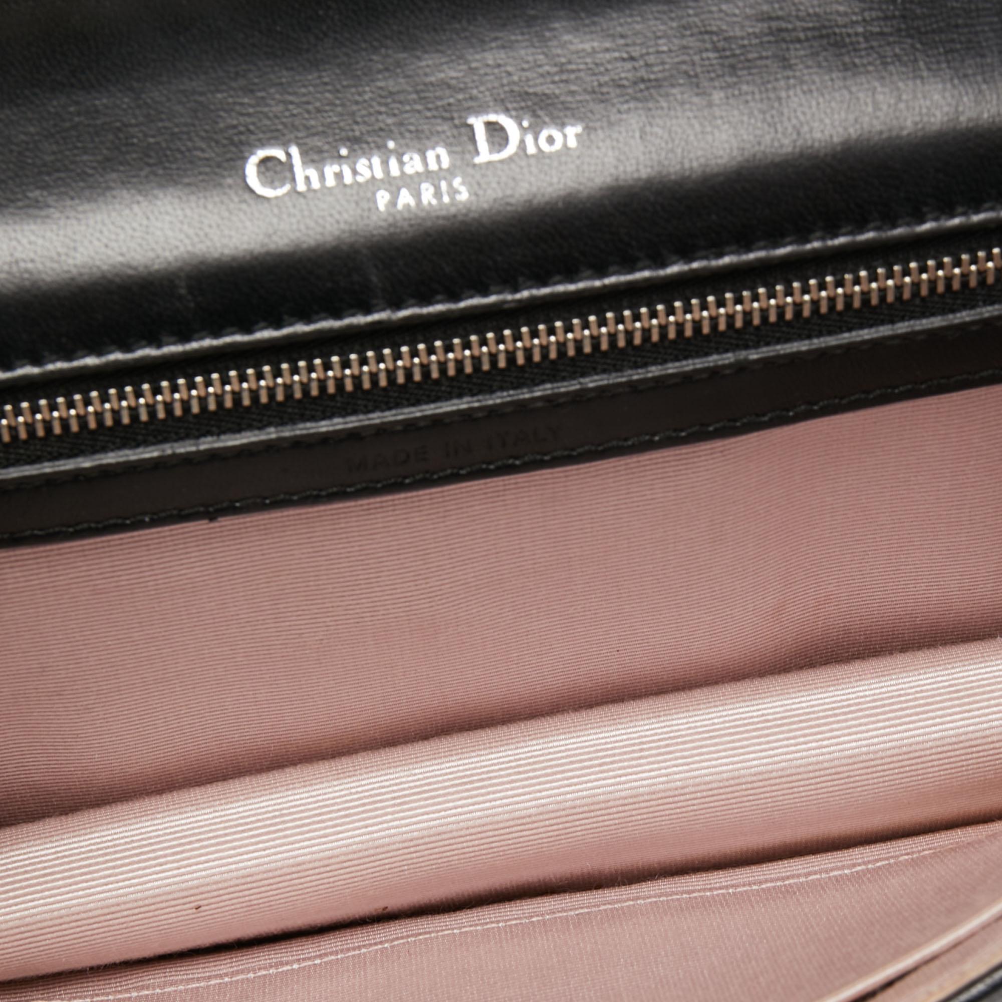 Dior Black Leather Small Diorama Shoulder Bag 1
