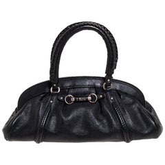 Dior Black Leather Small My Dior Frame Satchel