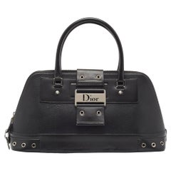 Dior Black Leather Street Chic Satchel