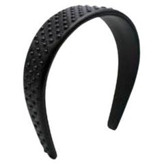 Dior Black Leather Studded Headband