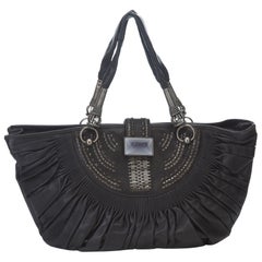 Dior Black Leather Tote Bag