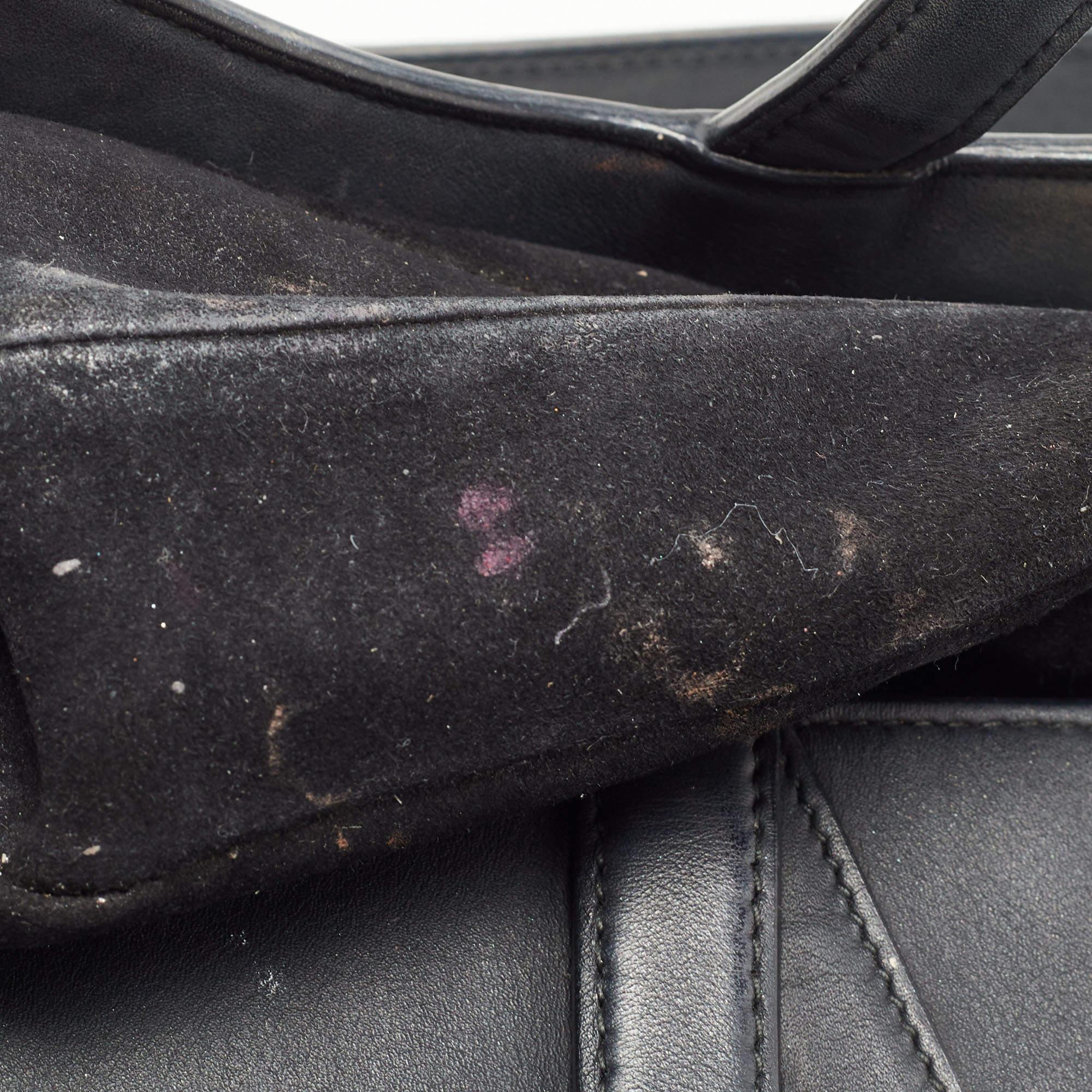 Dior Black Leather Ultra Matte Saddle Bag 6