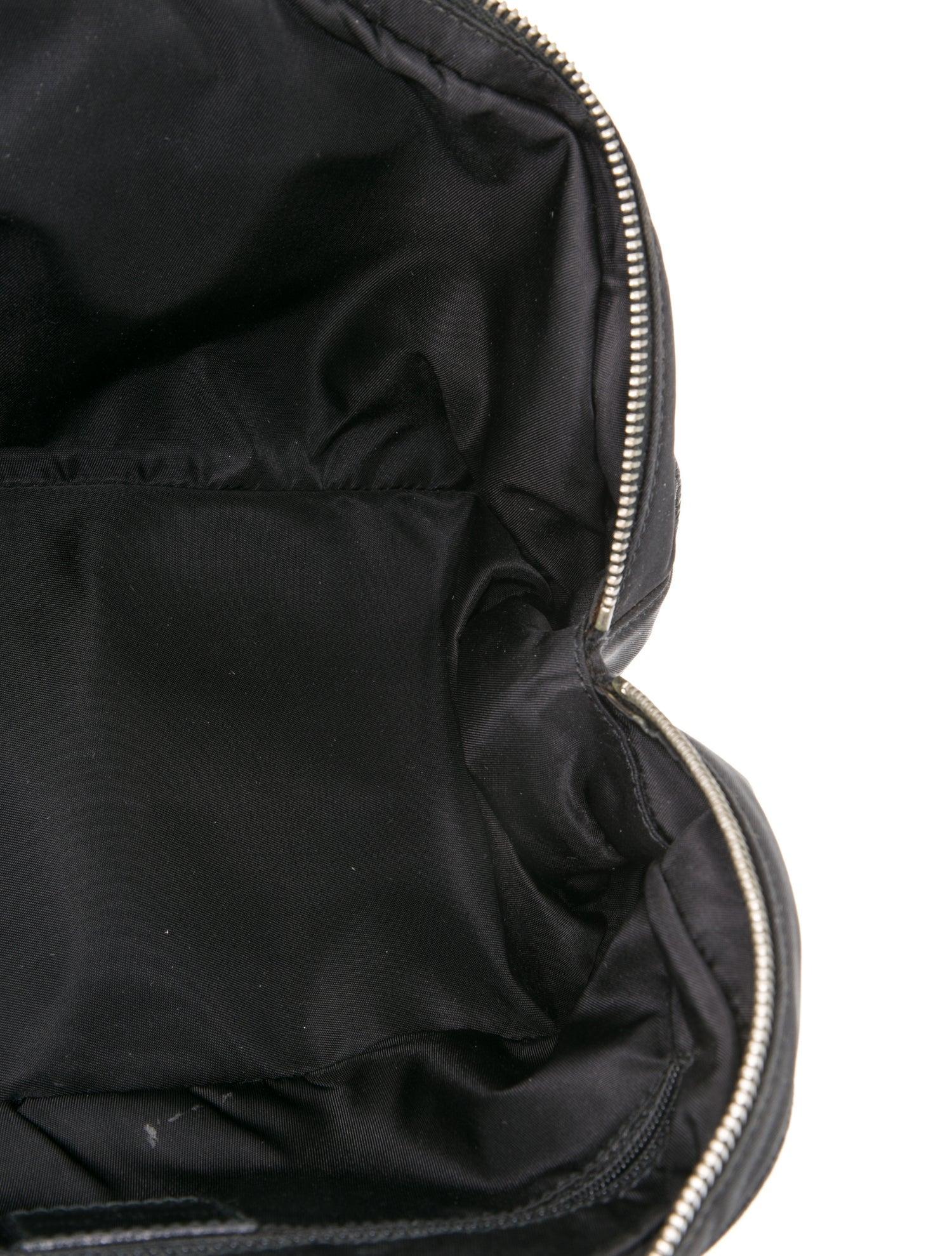 Christian Dior Black Leather Zipper Embossed Boston Bag For Sale 2