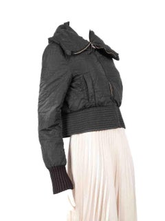 Dior Black Macrocannage Quilted Zip Jacket Size L