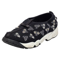 Dior Black Mesh Bee Fusion Sneakers Size 38