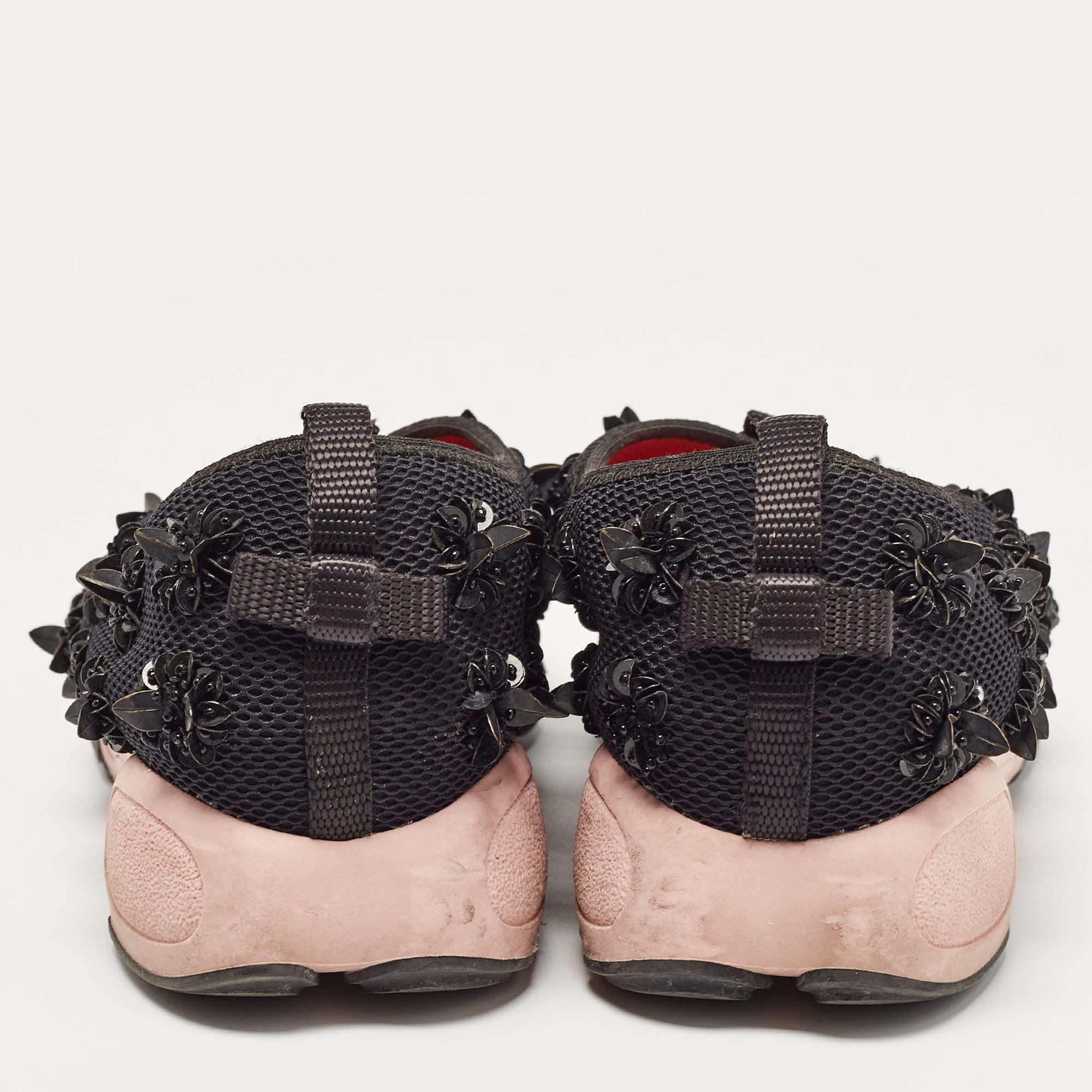 De las mujeres Zapatillas bajas Dior Mesh Fusion Negras Talla 37 en venta