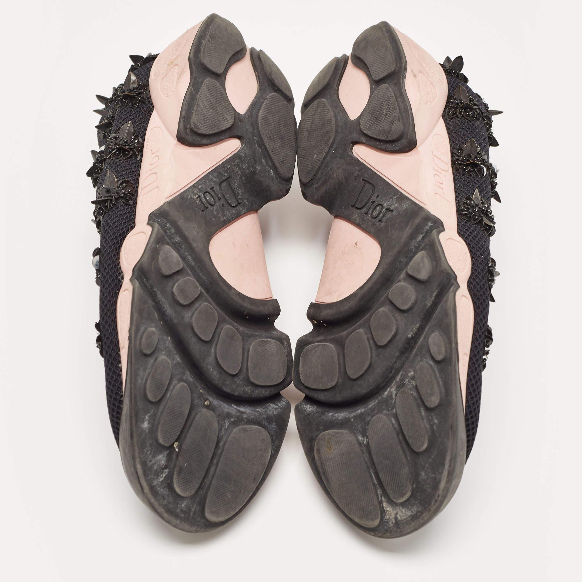Zapatillas bajas Dior Mesh Fusion Negras Talla 37 en venta 1