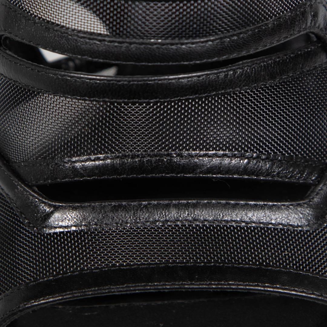 Dior Black Mesh Slingback Heels Size IT 37.5 1