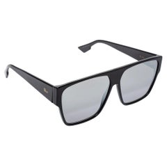 Dior Black Mirror Dior Hit Square Sunglasses