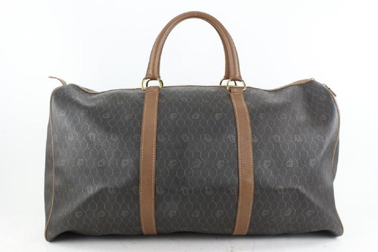 Dior Black Monogram Trotter Honeycomb Boston Duffle Bag 8cd62 at  