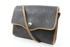 Dior Black Monogram Trotter Honeycomb Crossbody Flap Bag 14d131s