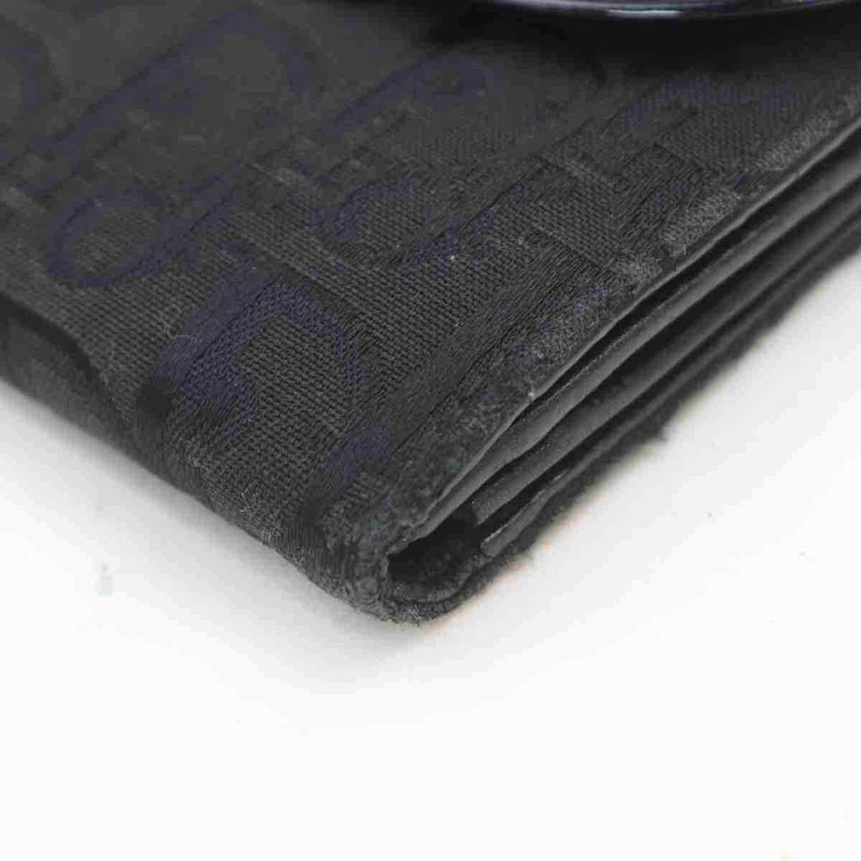 Dior Black Monogram Trotter Saddle Long Flap 860067 Wallet 3