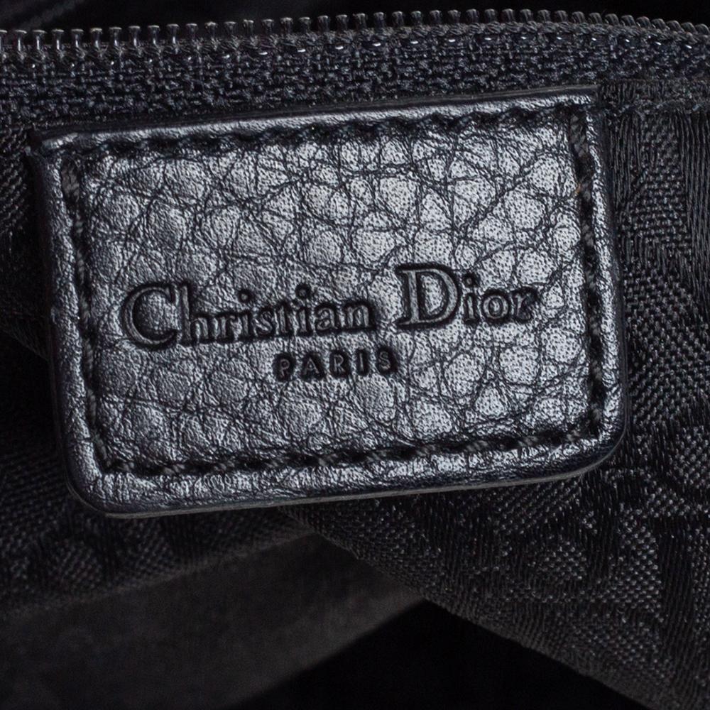 Dior Black/Navy Blue Nubuck and Leather Multi Pocket Shoulder Bag 2