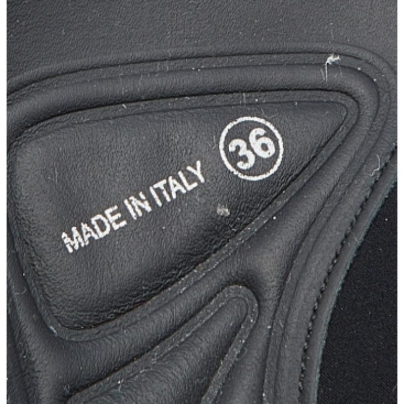 Dior Schwarze Turnschuhe aus Neopren und Mesh Fusion mit Velcro-Riemen Größe 36 im Angebot 2