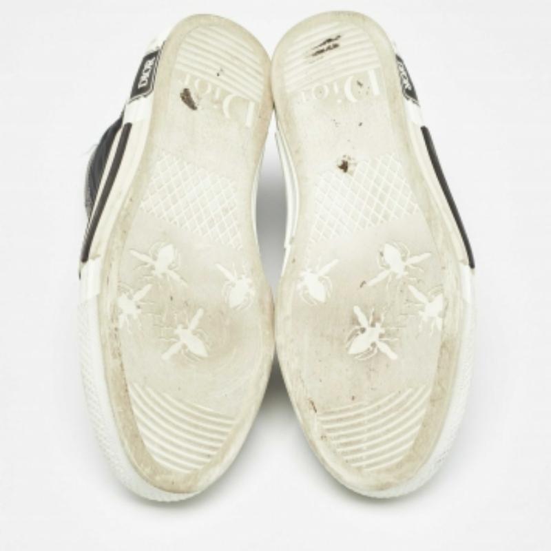Dior - Sneakers alte B23 in nylon e pelle nera - misura 40,5 in vendita 1