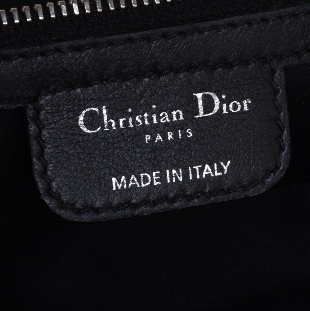 Dior Schwarz Nylon Cannage Gesteppt Charming Lock Flap Umhängetasche 3