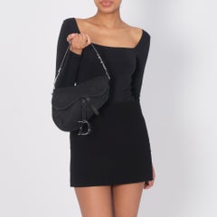 Dior Black Nylon Saddle Bag