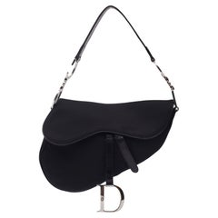 Dior Black Nylon Saddle Bag