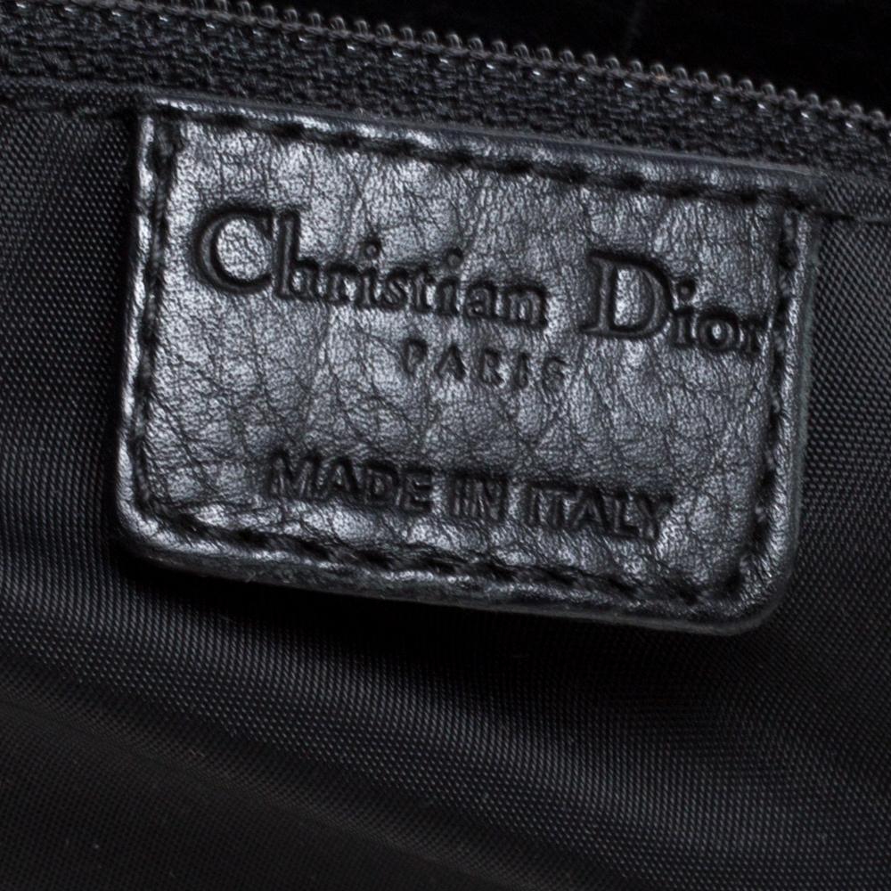 Dior Black Oblique Canvas and Leather Street Chic Tote 5