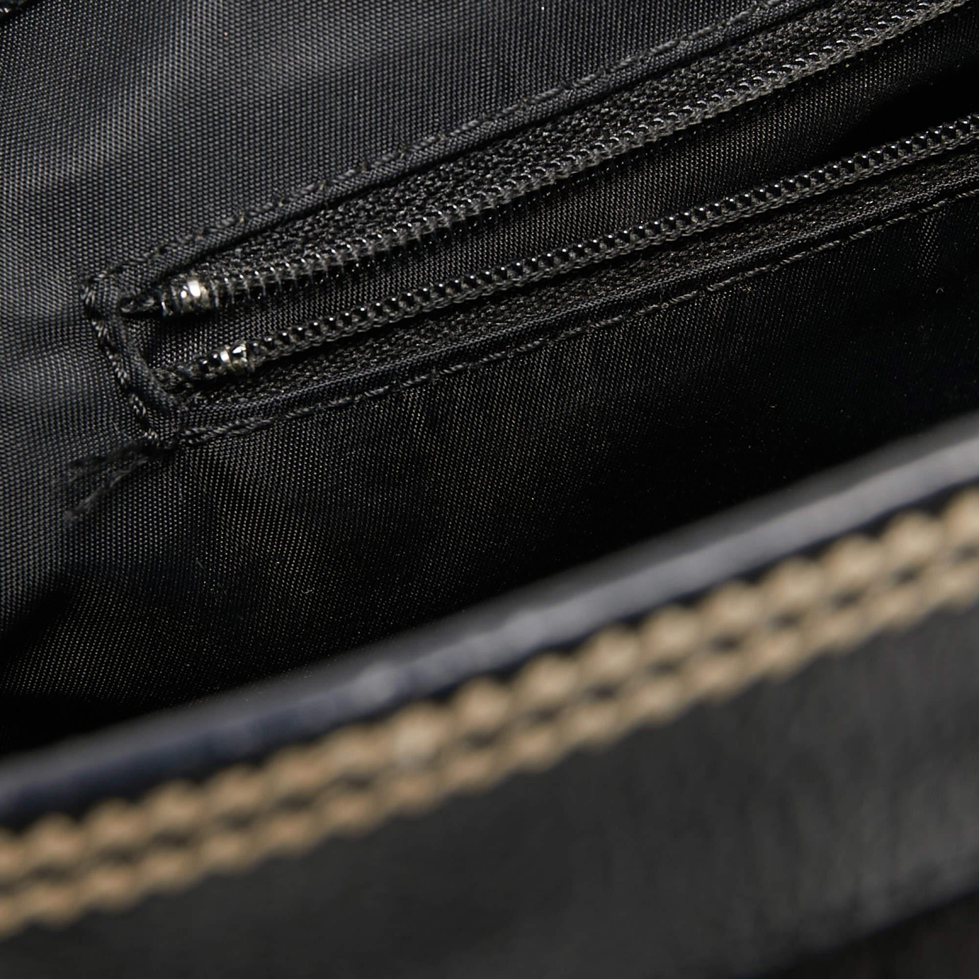 Dior Black Oblique Canvas Trotter Tote Bag 3