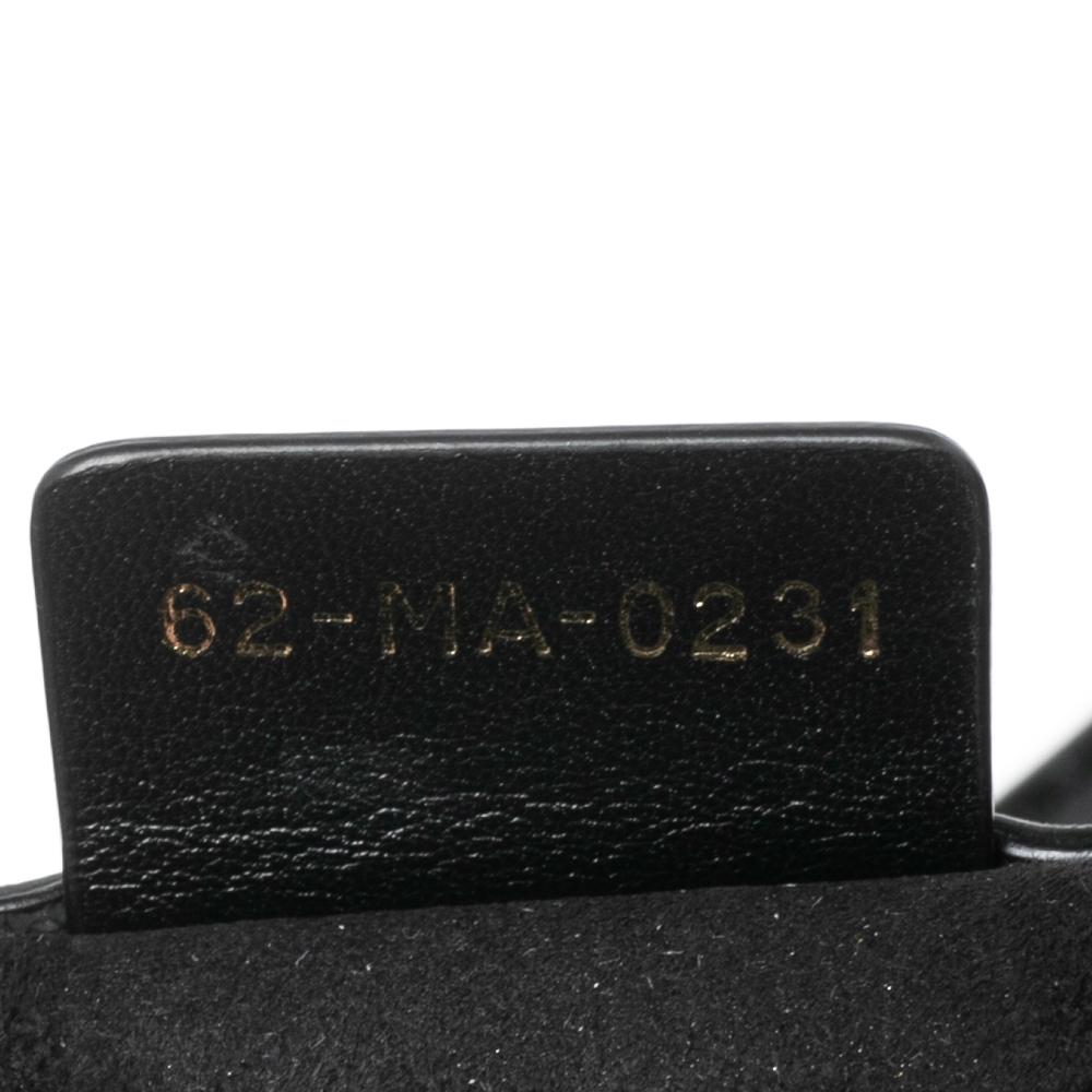Dior Black Oblique Embossed Leather Book Tote 7