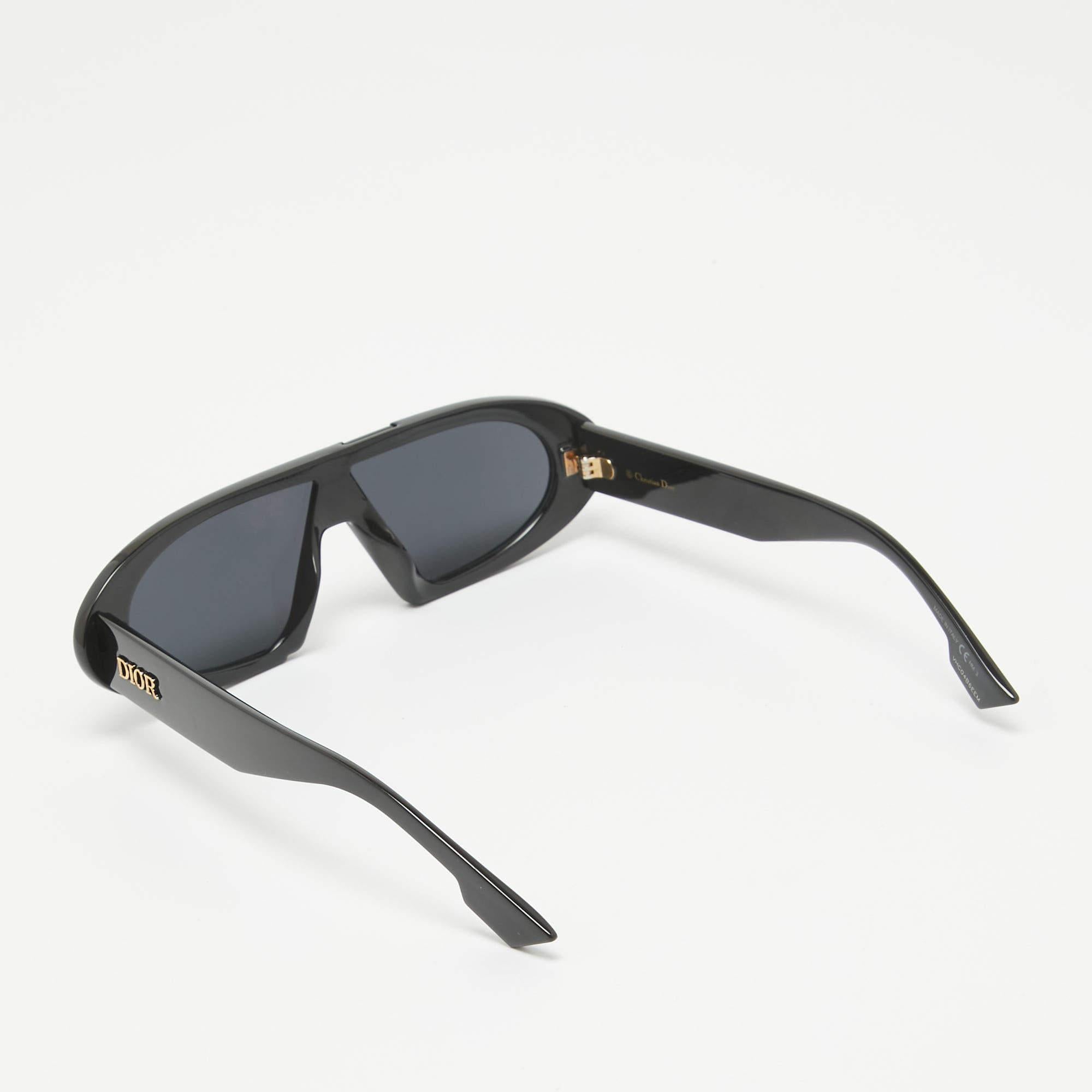 Gafas de sol con montura oblicua negras Dior Negro