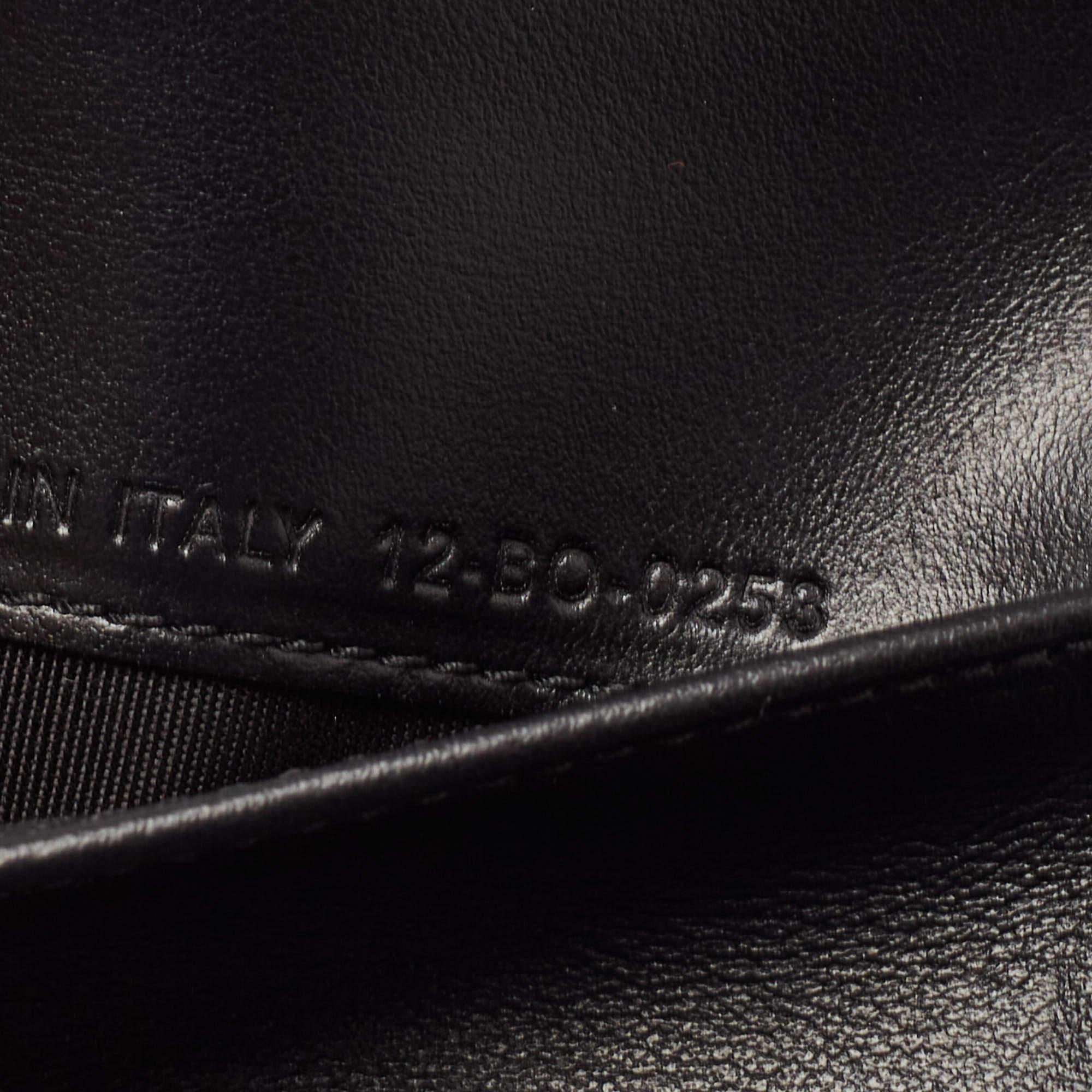 Dior Schwarzer schräger Galaxy Leder-Kartenhalter mit Bifold-Kartenhalter 4