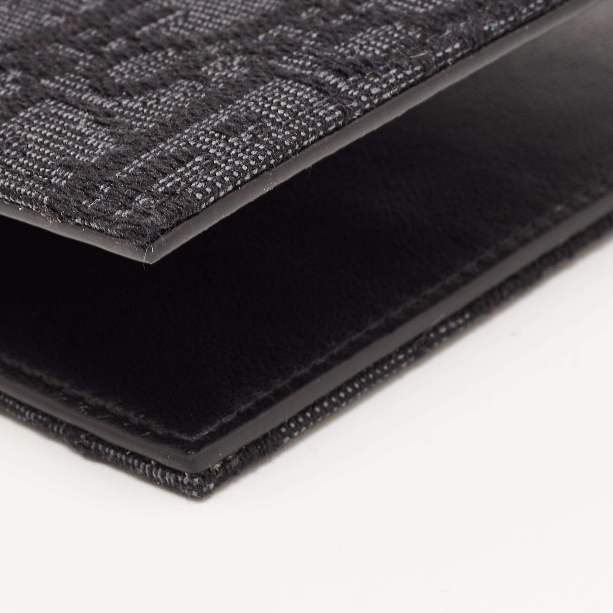 Men's Dior Black Oblique Jacquard Bifold Wallet