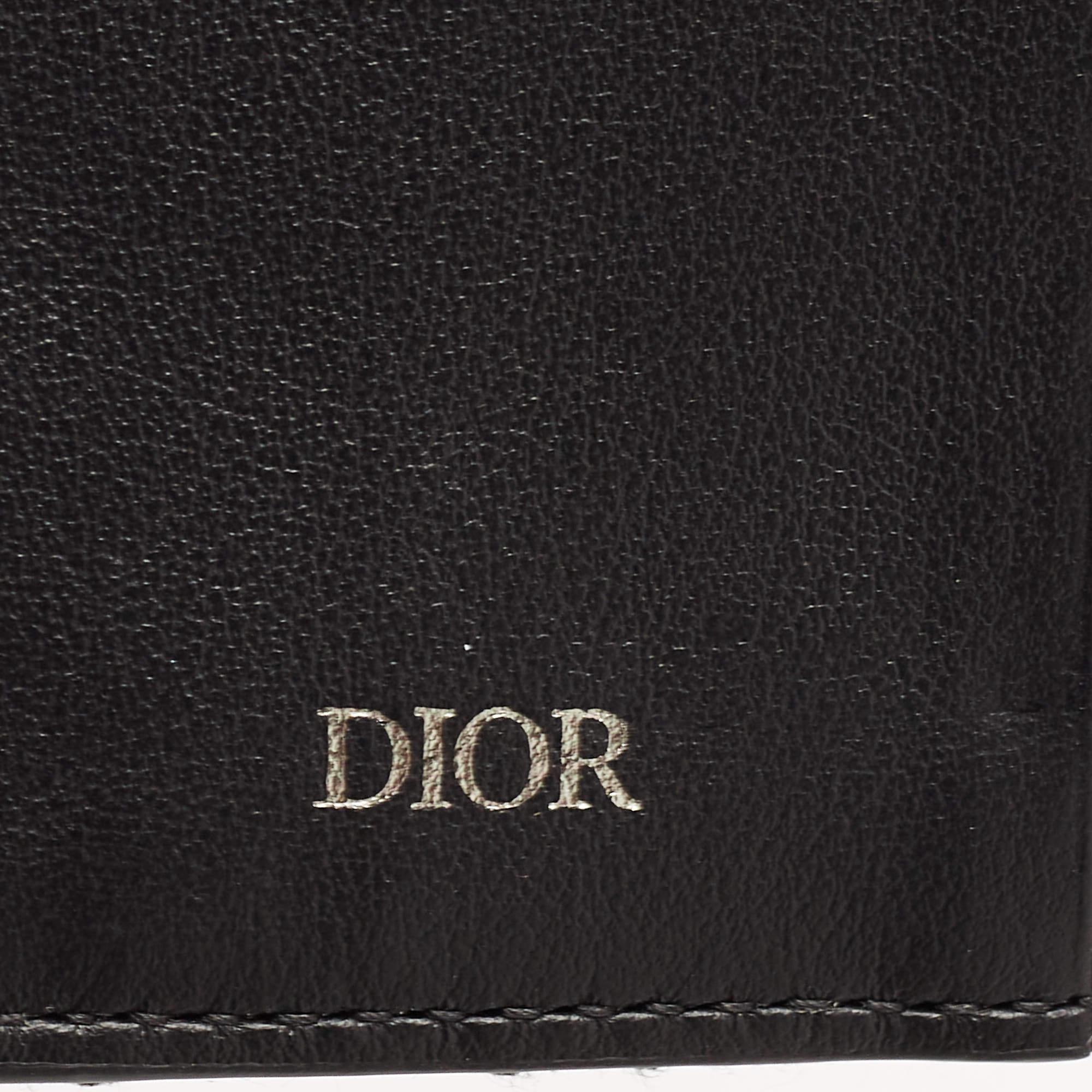 Dior Black Oblique Jacquard Bifold Wallet 1