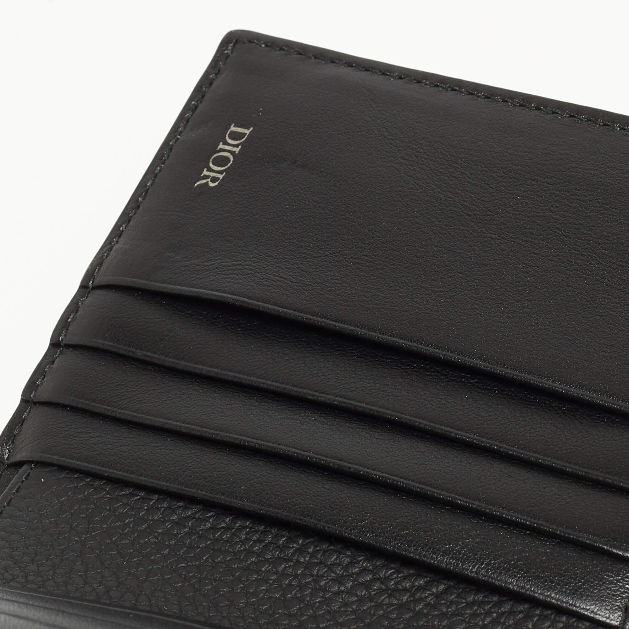Dior Black Oblique Jacquard Bifold Wallet 2
