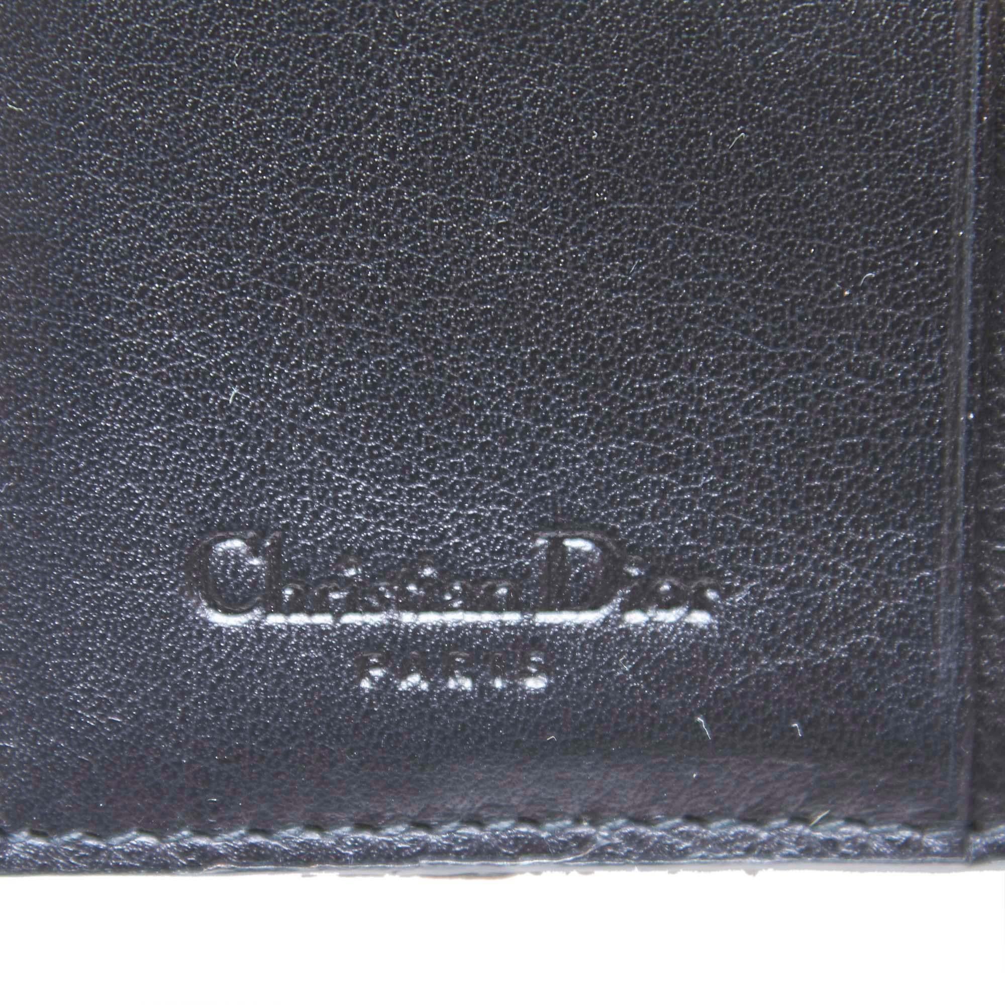 Dior Black Oblique Small Wallet In Good Condition In Orlando, FL