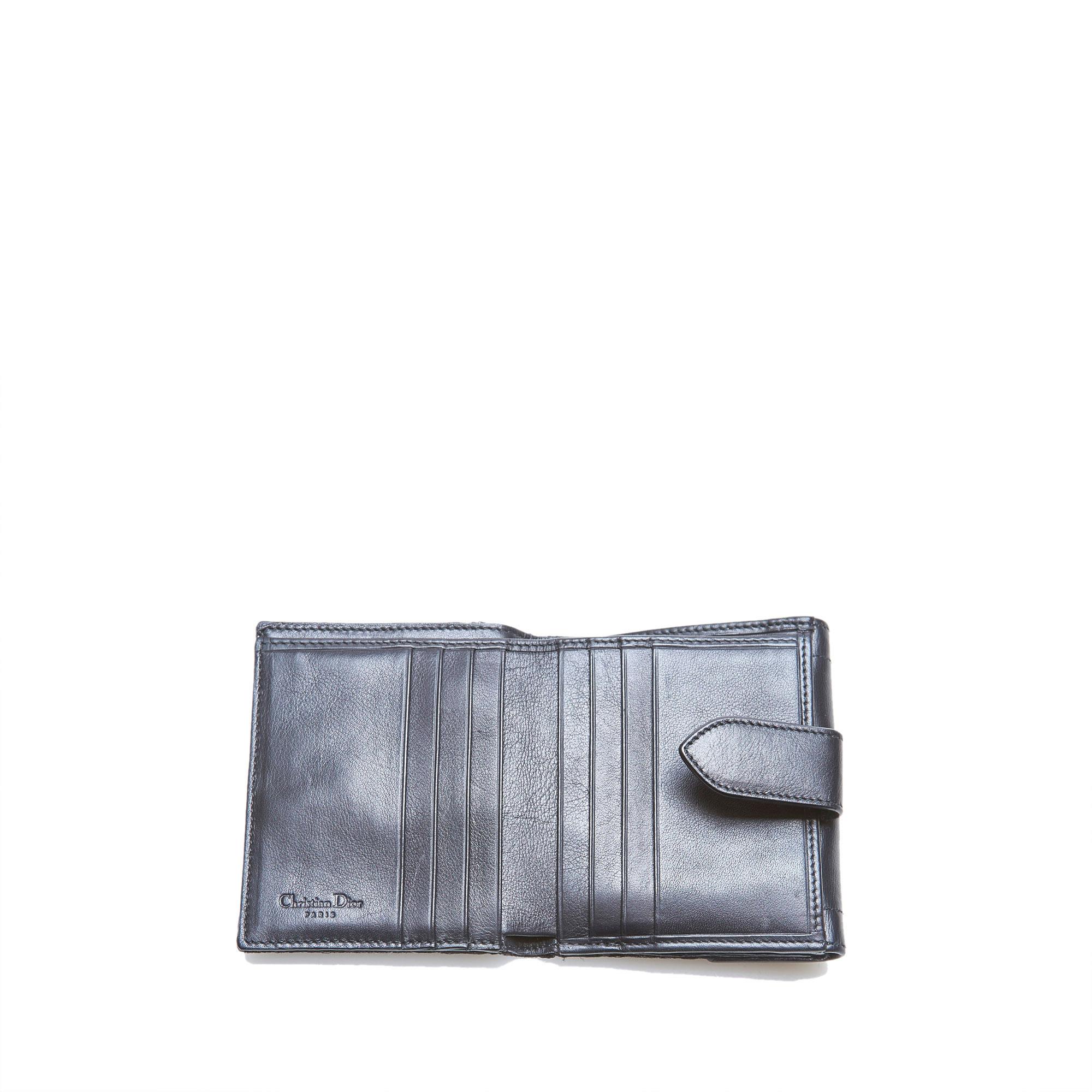 Women's Dior Black Oblique Small Wallet