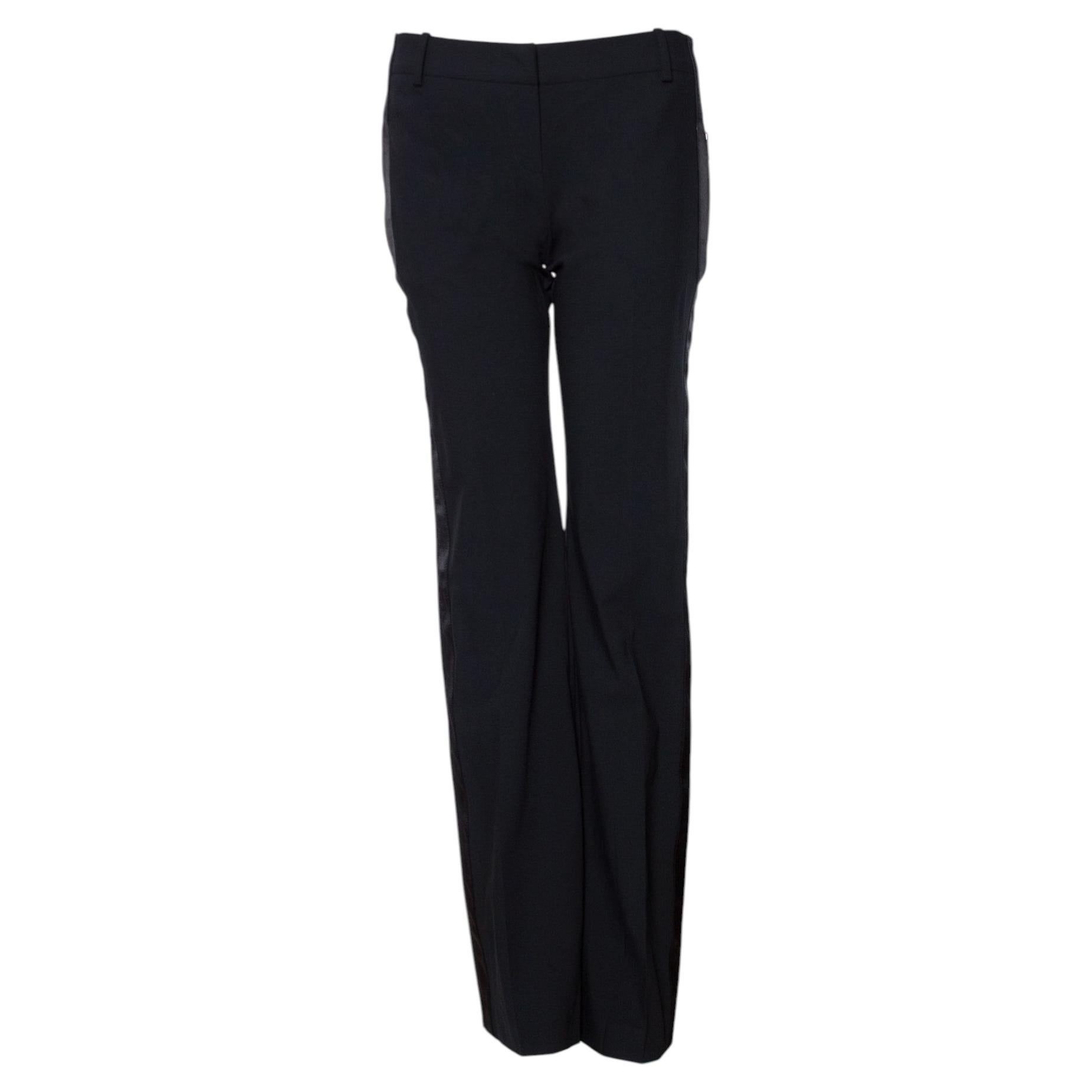 Dior, Pantalón negro con ribetes de satén