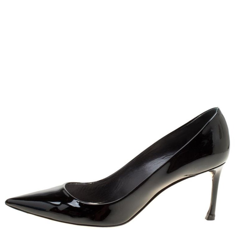 Dior Black Patent Leather Dioressence Pointed Toe Pumps Size 39 For ...