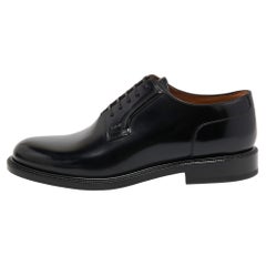 Dior Black Patent Leather Lace Derby Size 41