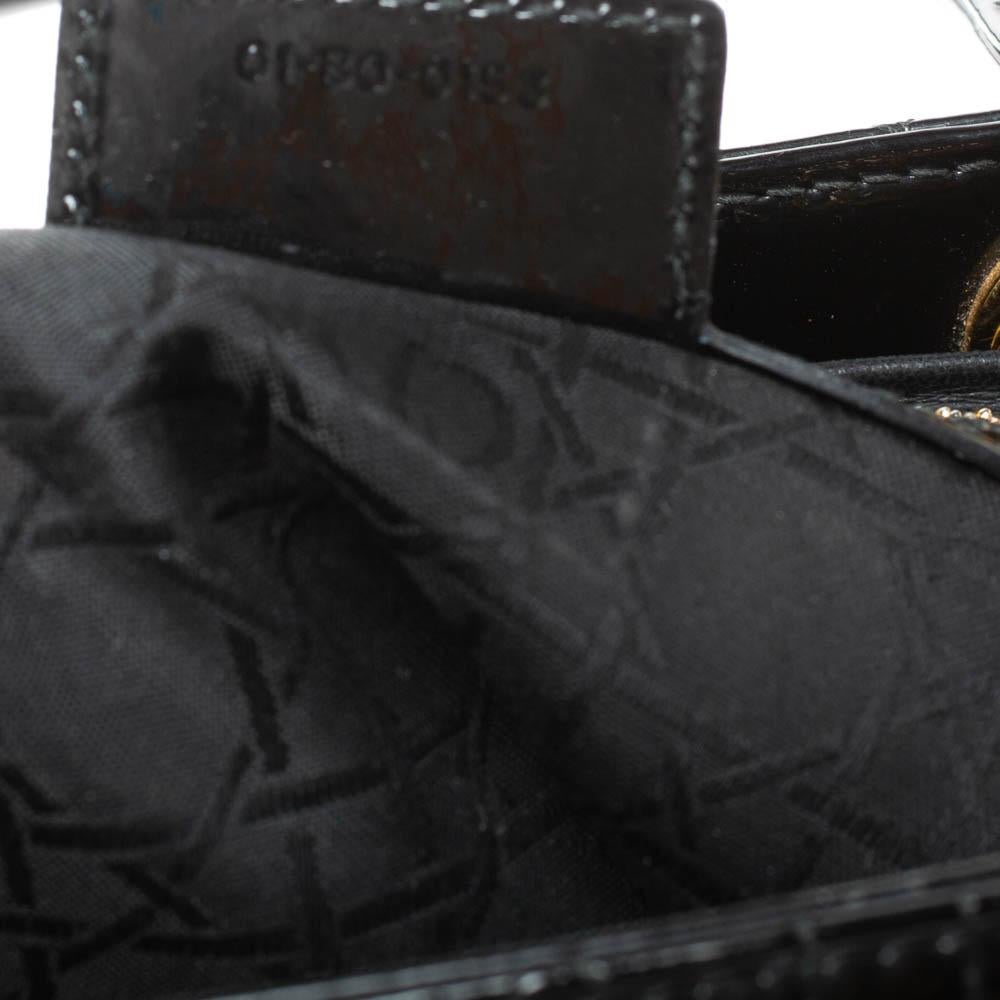 Dior Negro Charol Grande Lady Dior Tote 4