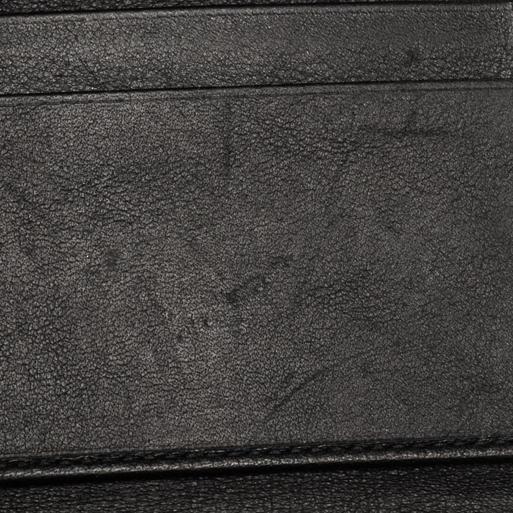 Dior Black Patent Leather Mania Trifold Wallet In Fair Condition In Dubai, Al Qouz 2
