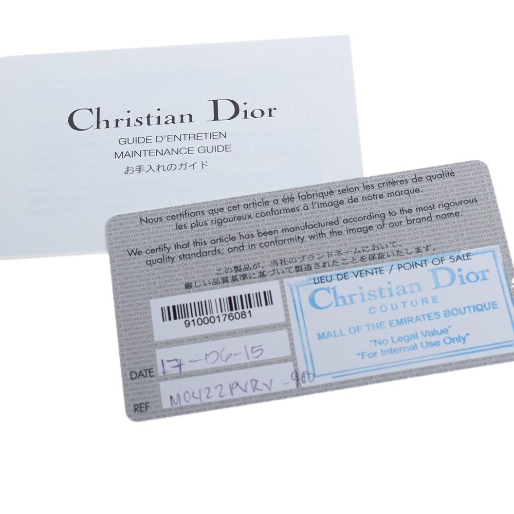 Dior Schwarzes Lackleder Medium Diorama Flap Umh�ängetasche 4