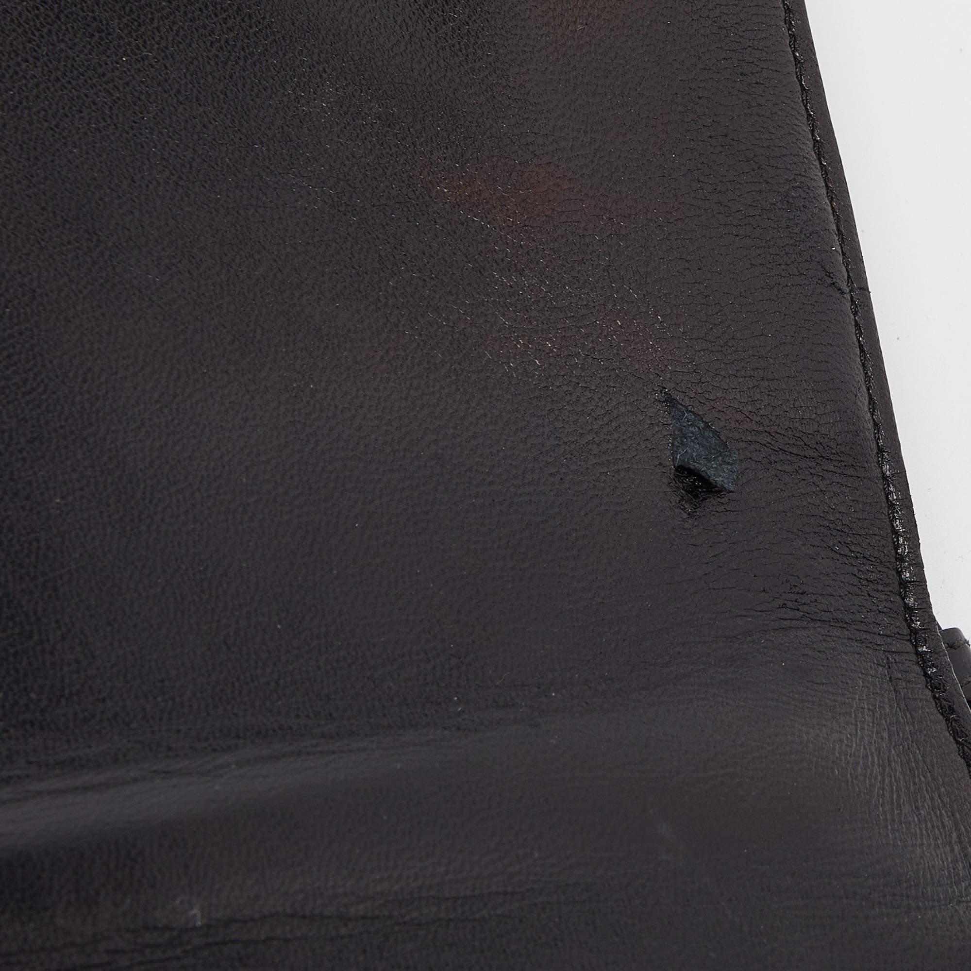Dior Black Patent Leather Medium Diorama Shoulder Bag For Sale 4