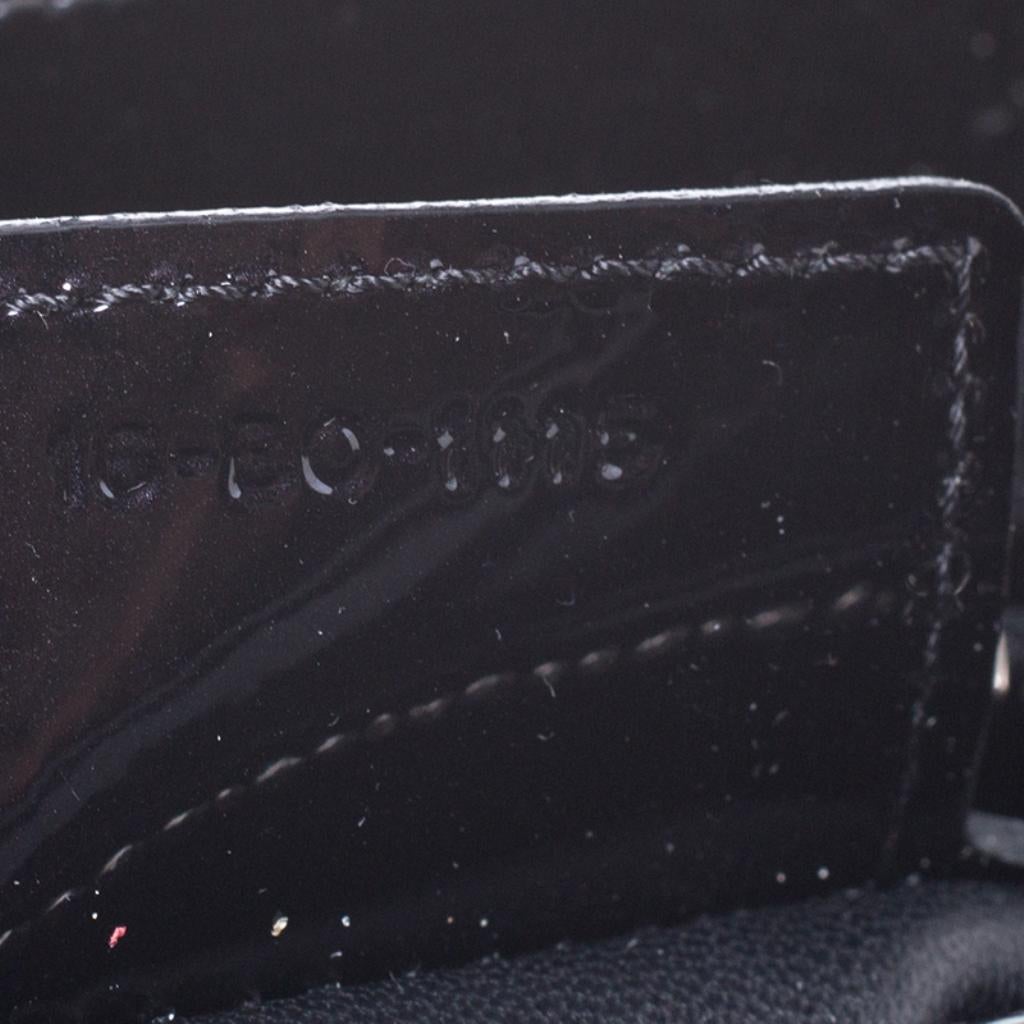 Dior Black Patent Leather Medium Lady Dior Tote 6