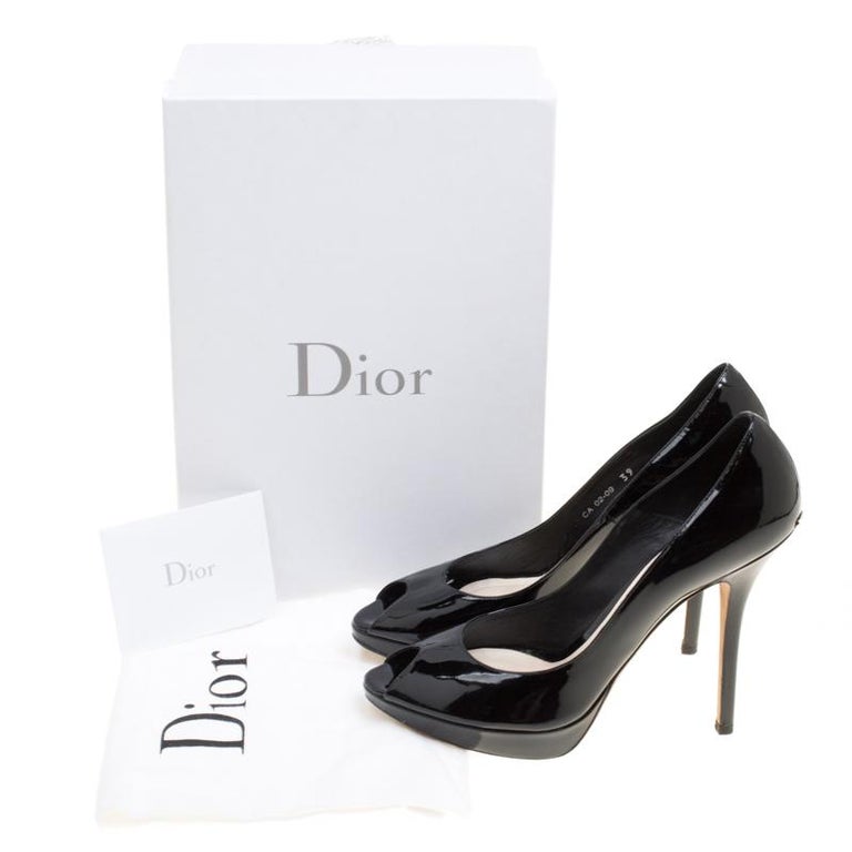 dior patent pumps